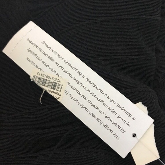 NWT Aidan Mattox Bandage Dress Black 0 Mini Bodycon Sheath XS - Picture 5 of 8